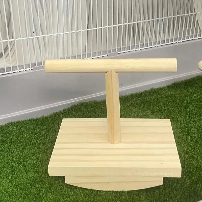 Wooden Parakeet Perch Toy
