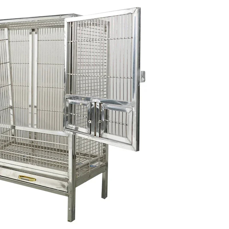 Luxury Stainless Steel Double Bird Cage