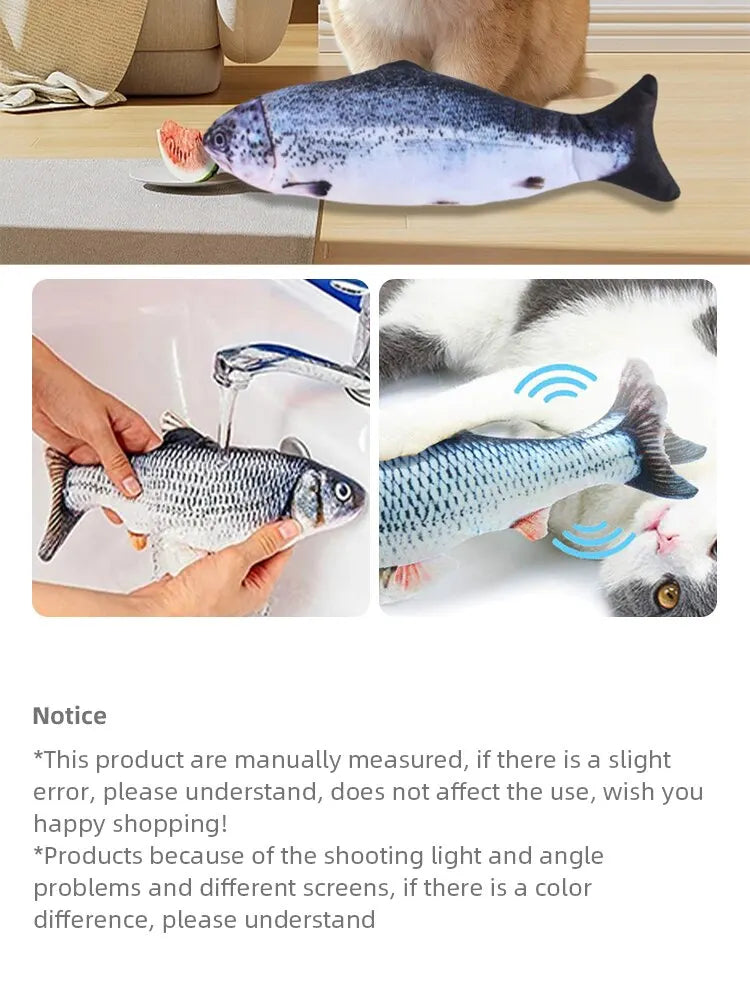 USB Rechargeable Floppy Fish Pet Toy