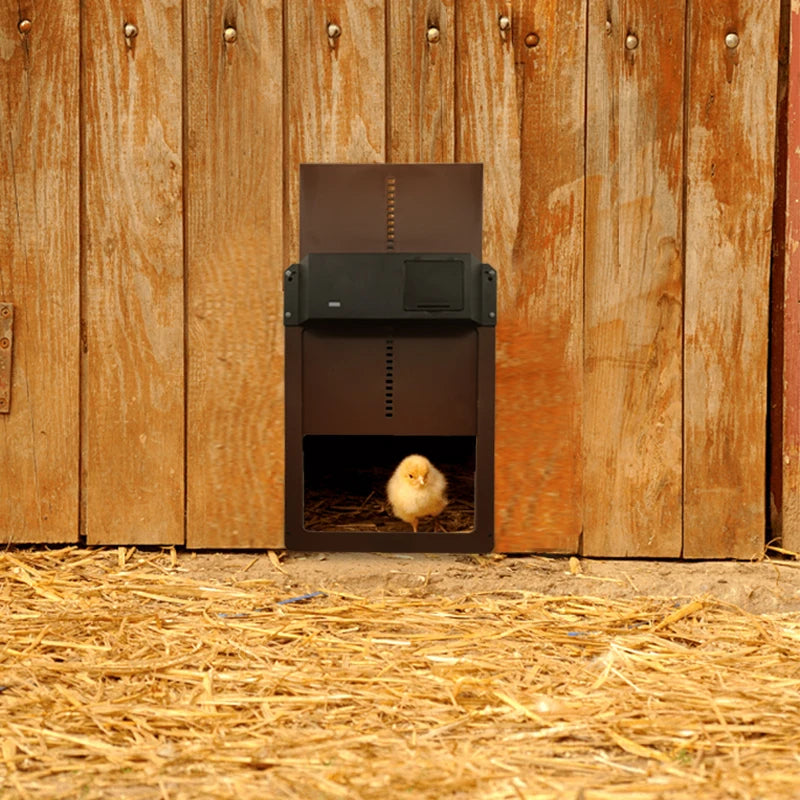 Automatic Battery-Powered Chicken Coop Door with Light Sensor