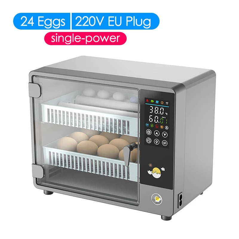24 Egg Automatic Incubator with Digital Temperature Control for Poultry and Birds
