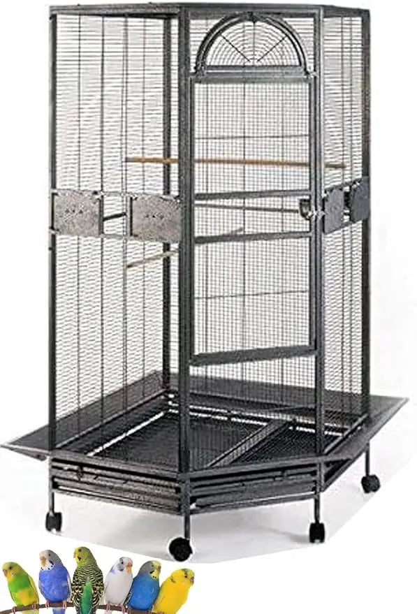 X-Large Corner Parrot Bird Flight & Breeding Cage