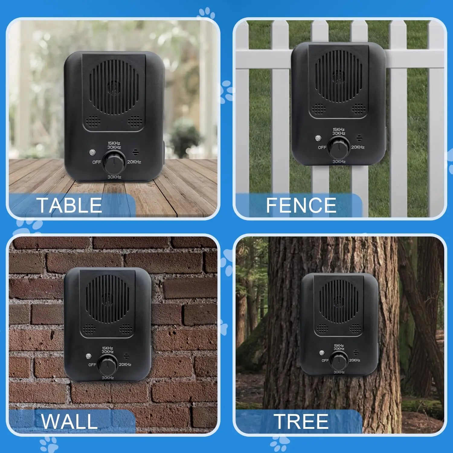 Rechargeable Ultrasonic Anti-Barking Device with 3 Modes for Indoor & Outdoor Use