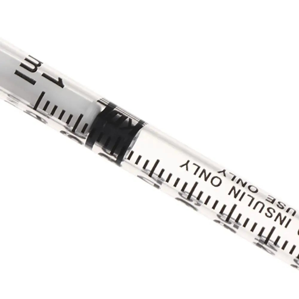 10pcs 1ml Disposable Veterinary Syringes with Needles, Sterile Insulin Syringes for Pets & Farm Animals