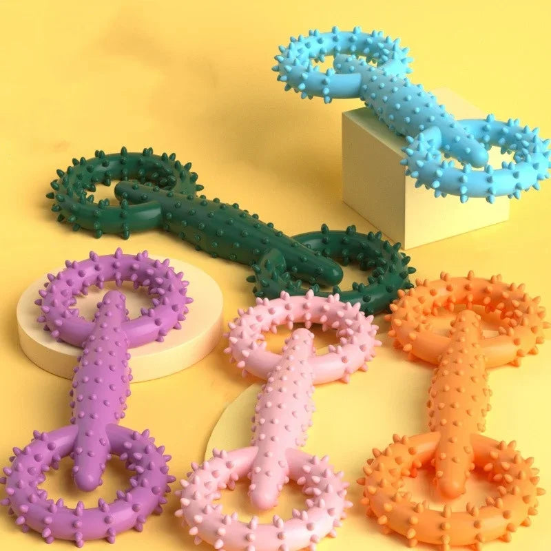 Indestructible Dog Pull Ring Toy – Interactive Chew Toy for Puppies & Large Dogs