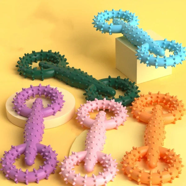 Indestructible Dog Pull Ring Toy – Interactive Chew Toy for Puppies & Large Dogs