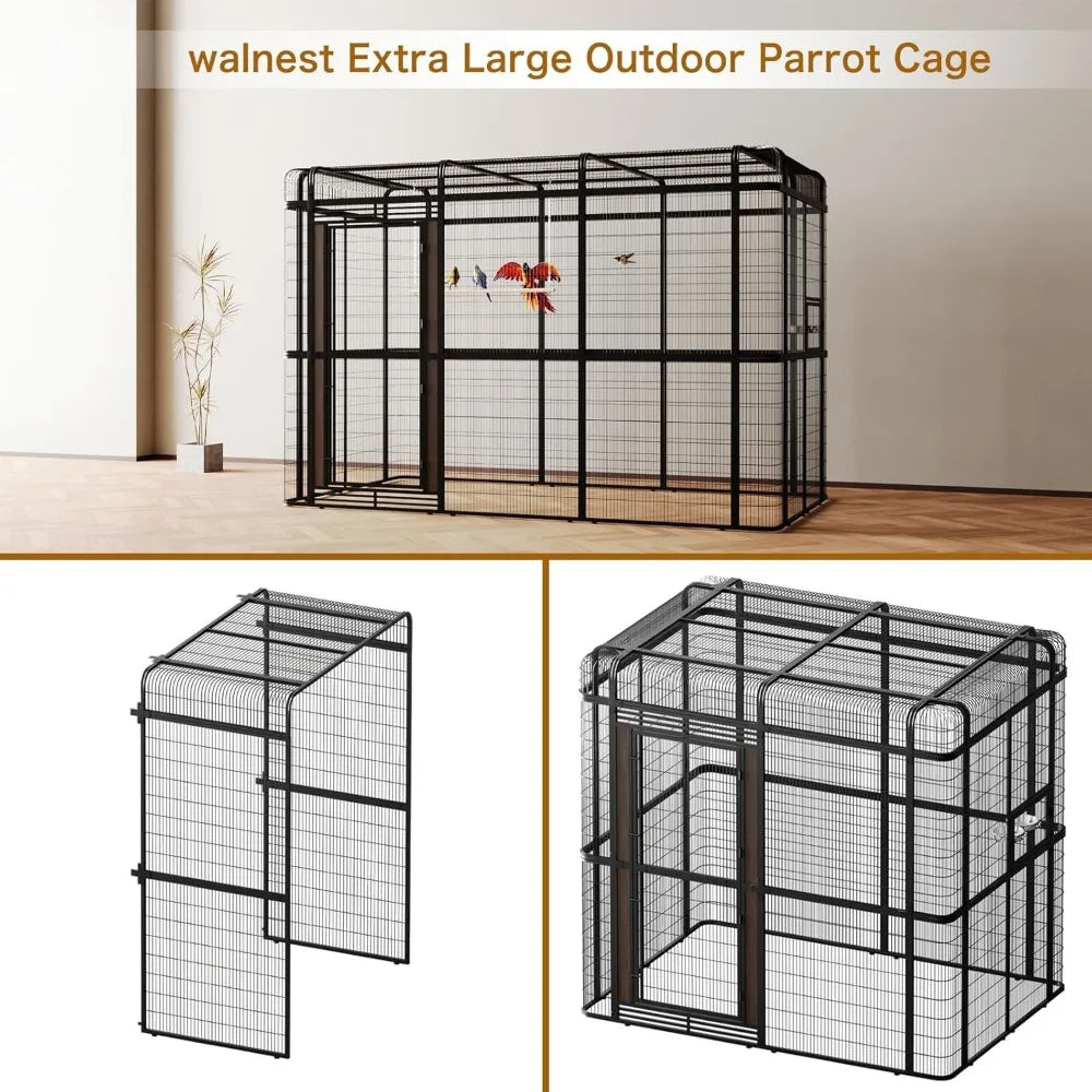Outdoor 10FT Large Walk-In Aviary Bird Cage