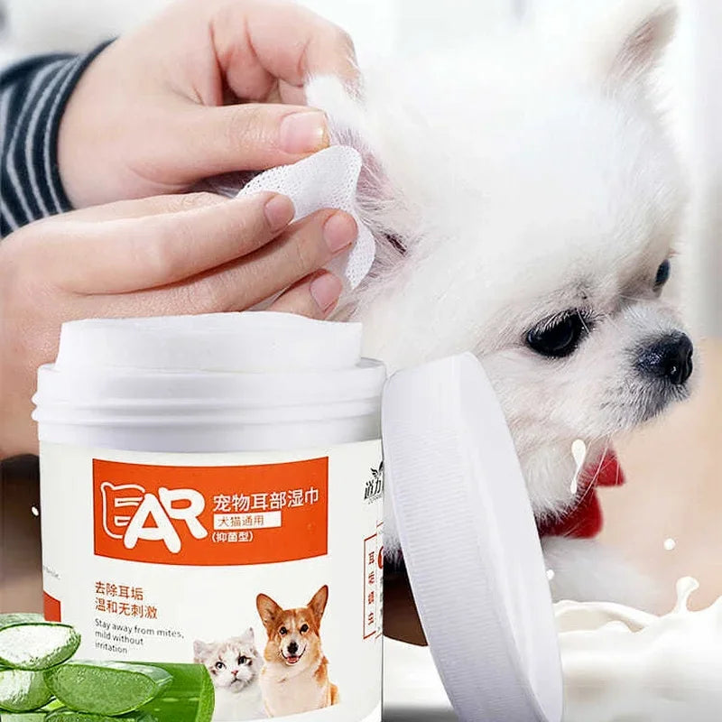 Pet Eye Cleaning Wipes, Tear Stain Remover for Dogs & Cats