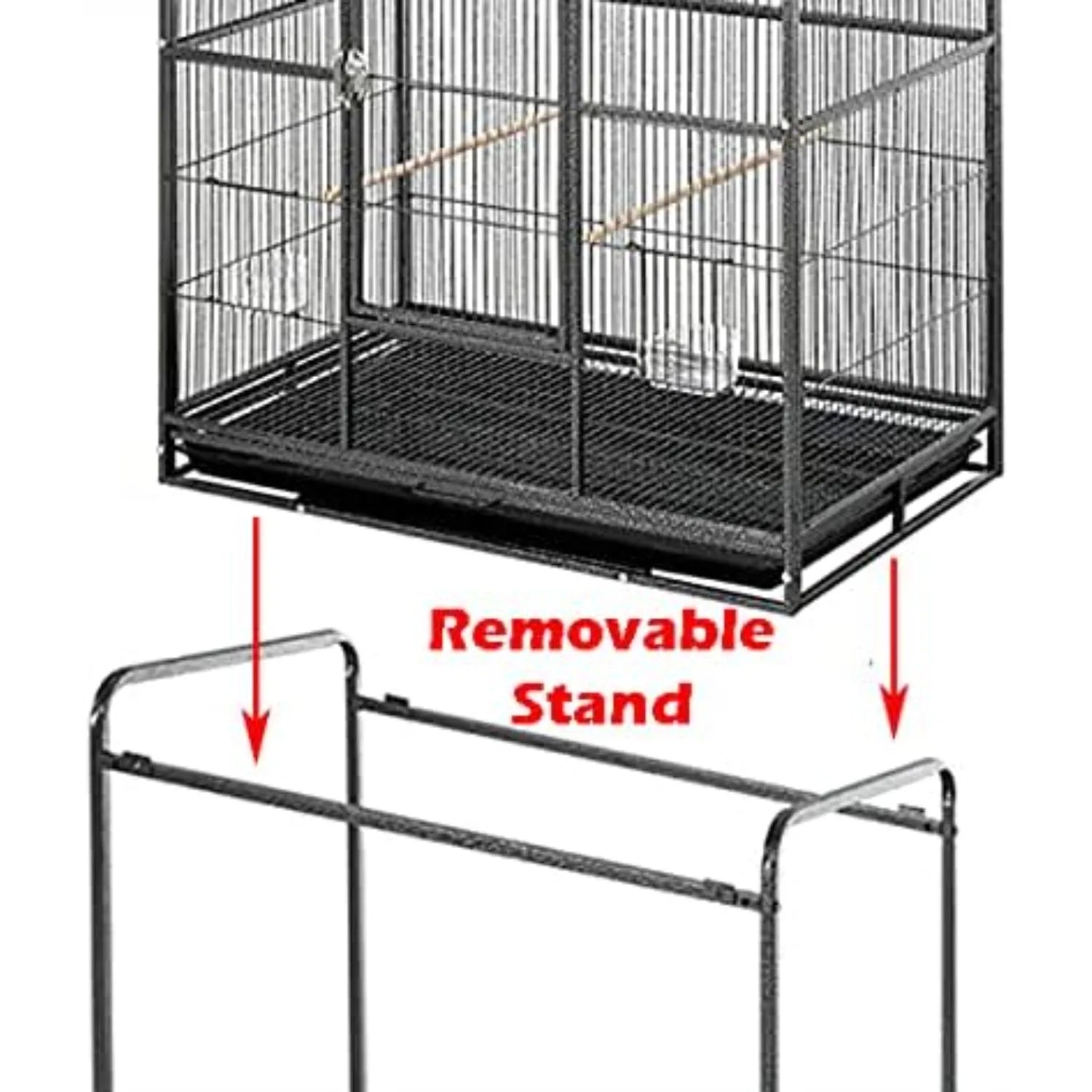 Large Double Parrot Flight Cage with Removable Center Divider