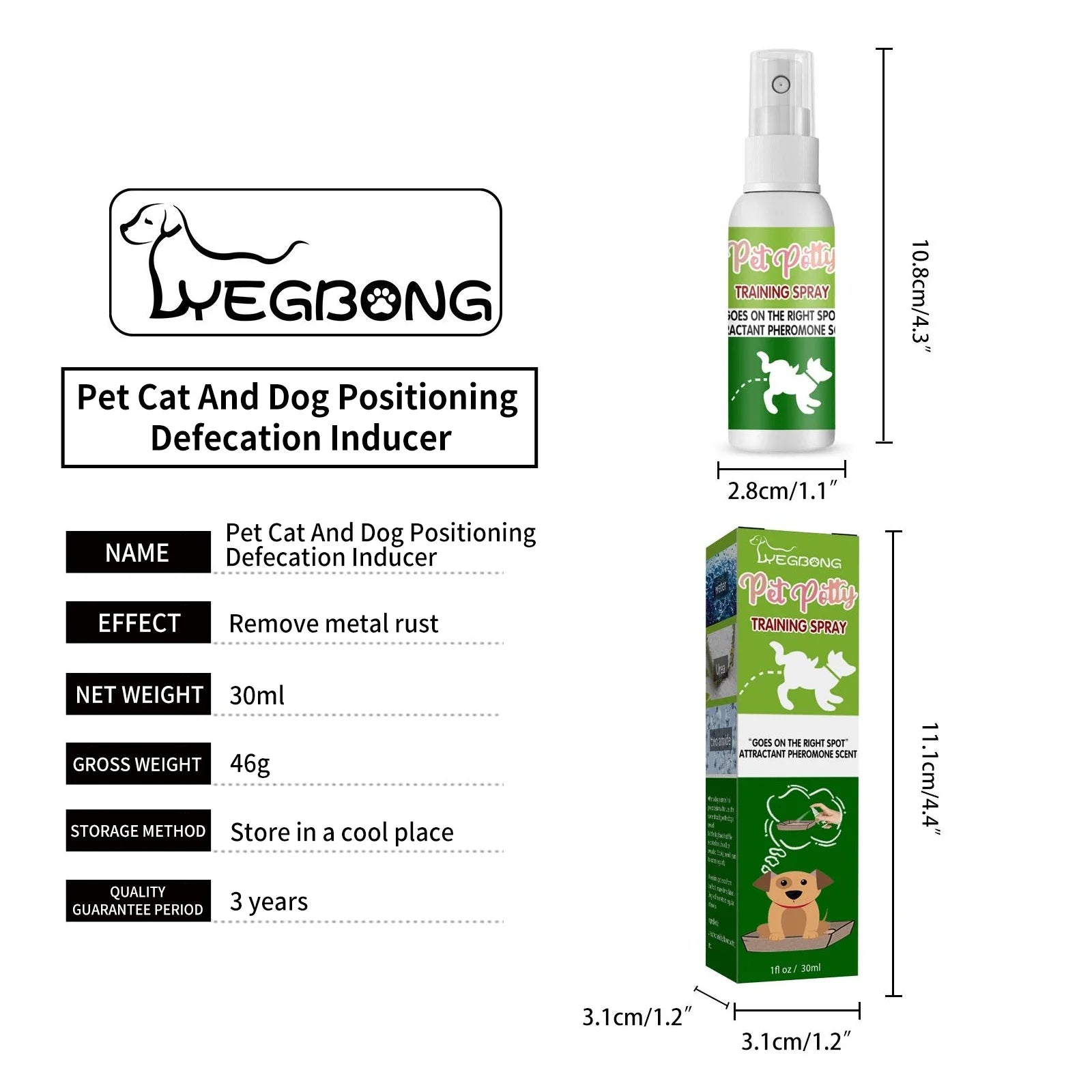 Pet Toilet Training Spray – Indoor Puppy & Cat Potty Training Aid