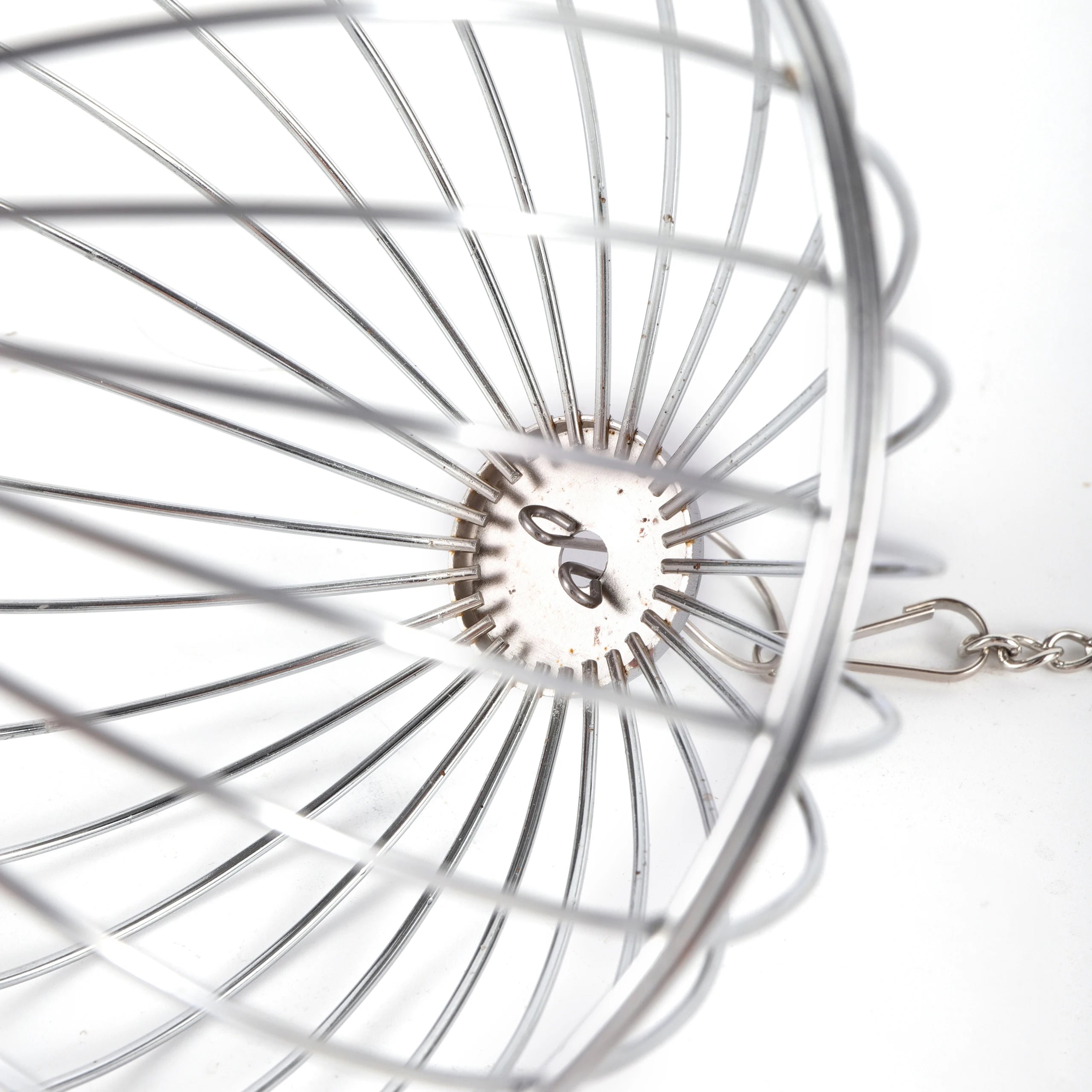 Hanging Parrot Foraging Ball – Stainless Steel