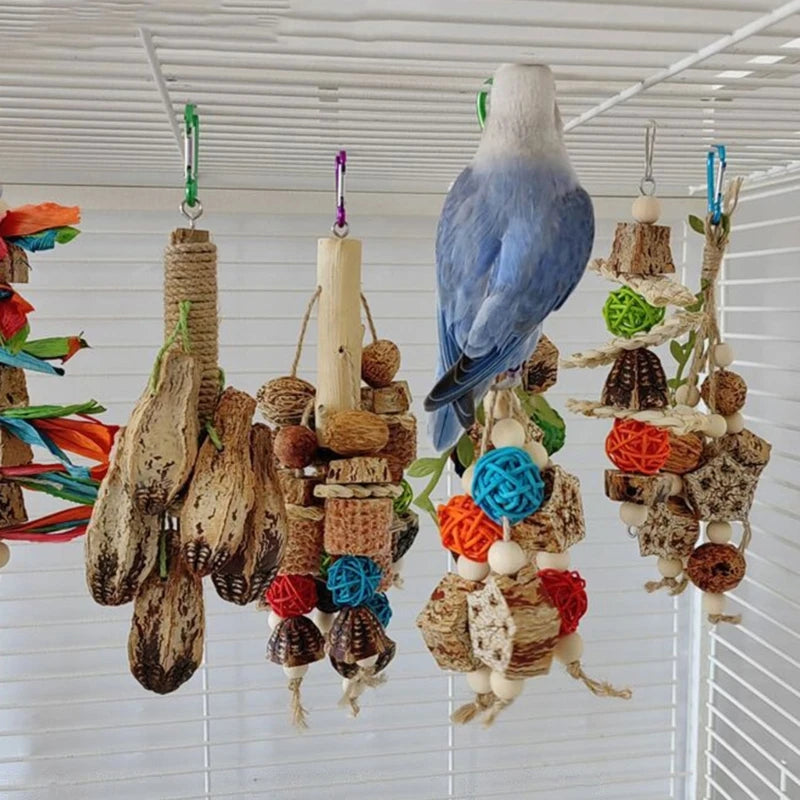 Colorful Hanging Parrot Molar Toy