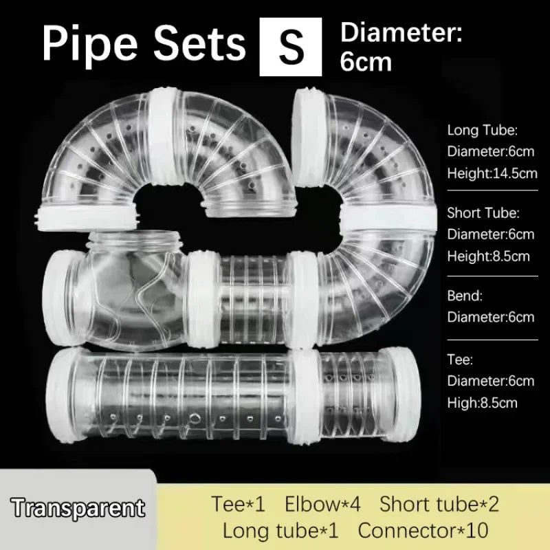 Hamster Cage External Pipelines – Modular Spliceable Movement Tunnels