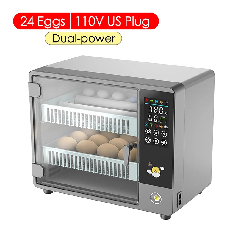24 Egg Automatic Incubator with Digital Temperature Control for Poultry and Birds