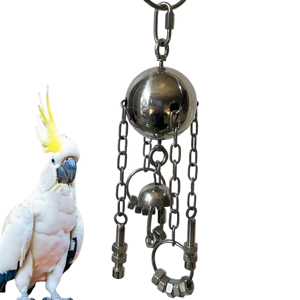 Stainless Steel Chew & Bell Toy