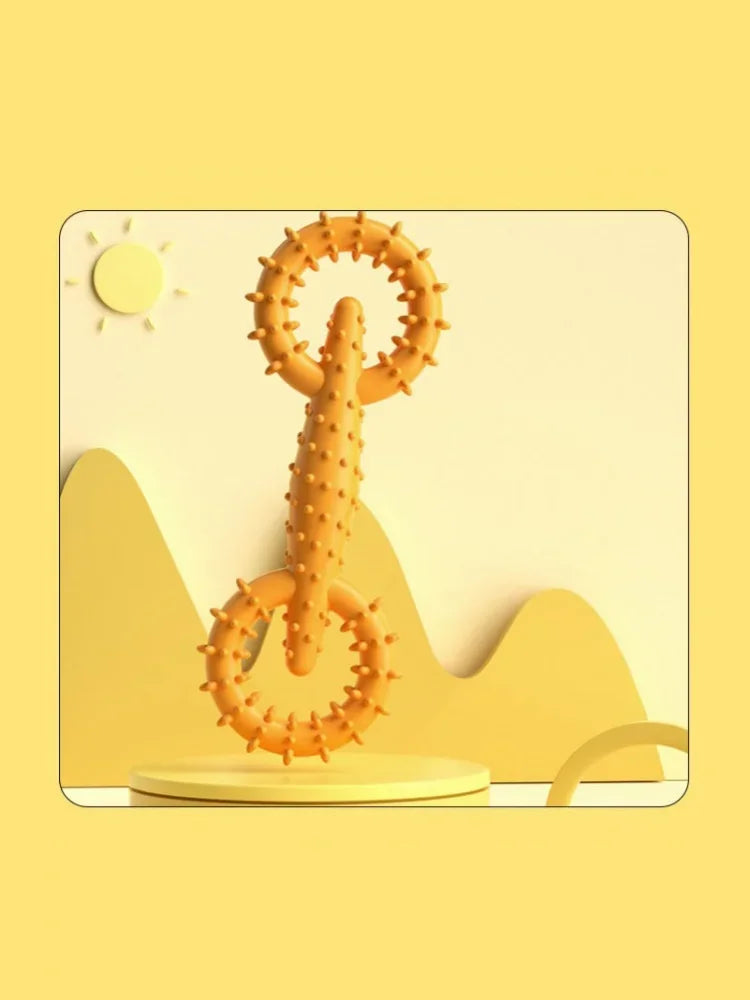 Indestructible Dog Pull Ring Toy – Interactive Chew Toy for Puppies & Large Dogs