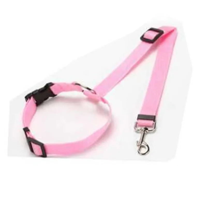 Adjustable Dog Car Seat Belt & Leash