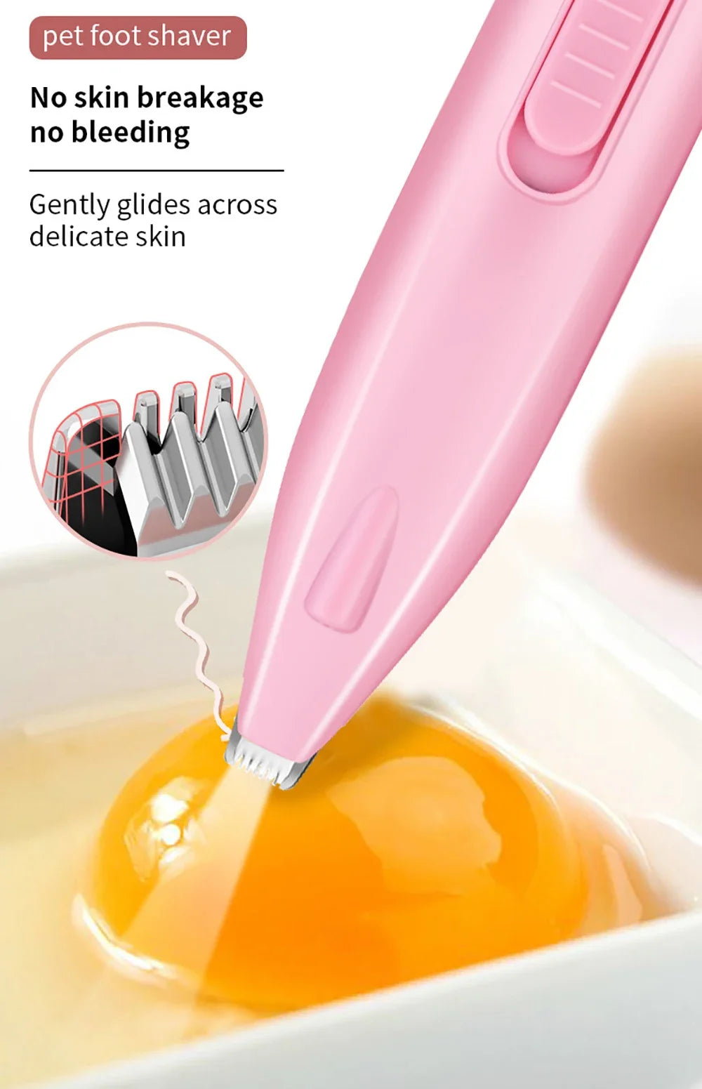 Electric Pet Hair Trimmer – Professional Dog & Cat Grooming Clipper for Paws, Ears, and Face