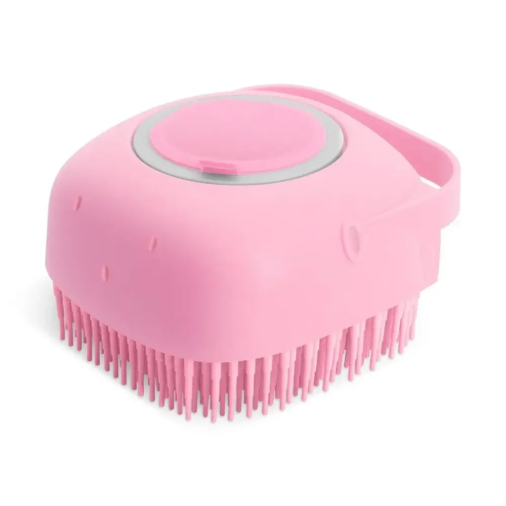 Pet Bathing Shampoo Brush – Soft Silicone Dog & Cat Grooming Scrubber
