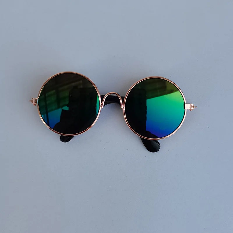 Vintage Round Pet Sunglasses for Small Dogs & Cats