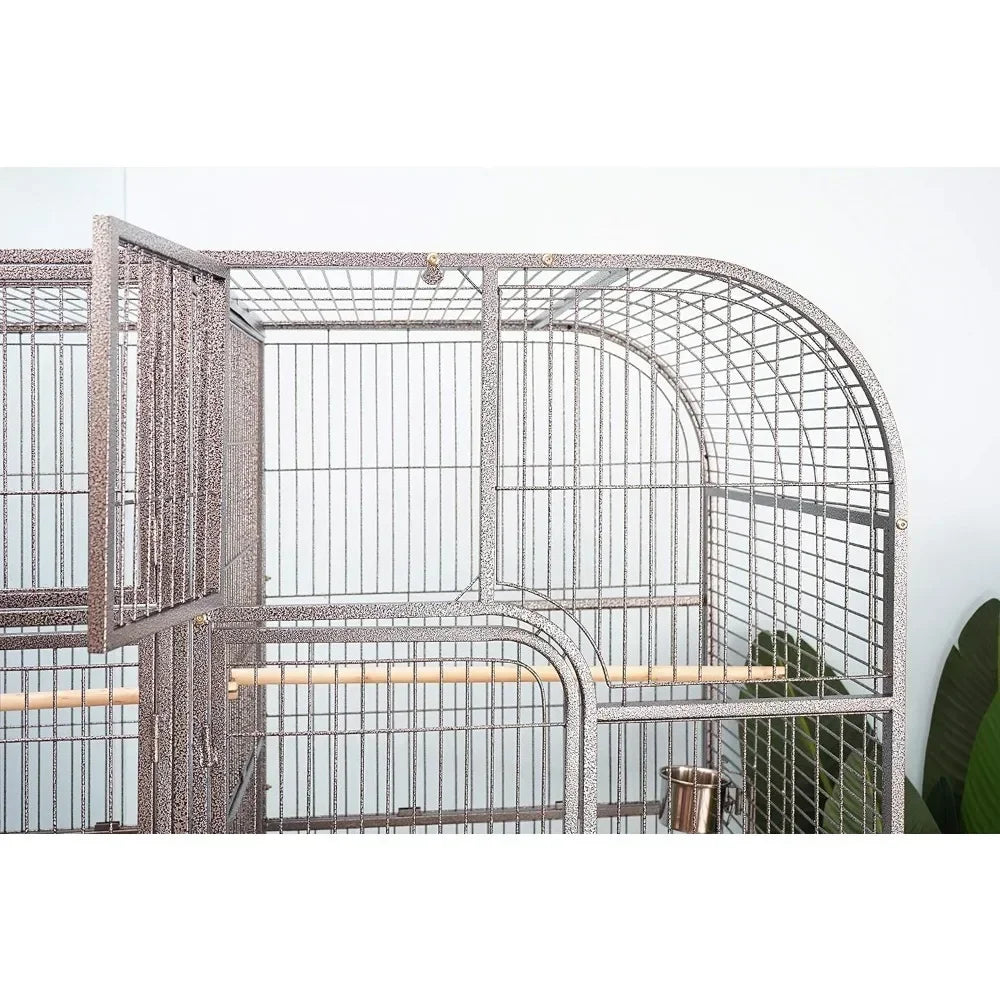 Double Bird Cage with Center Divider