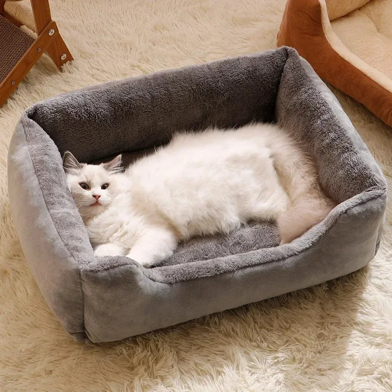 Soft Pet Bed for Cats & Small Dogs — Cozy Cushion Basket House