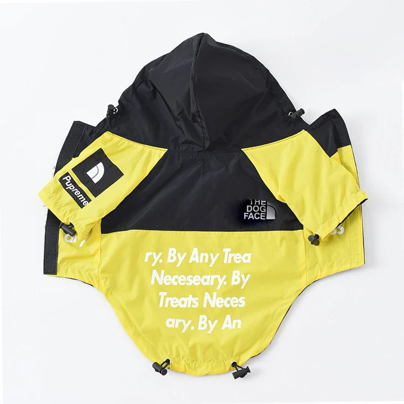 Waterproof Dog Jacket, Reflective Outdoor Pet Raincoat for Small to Large Dogs