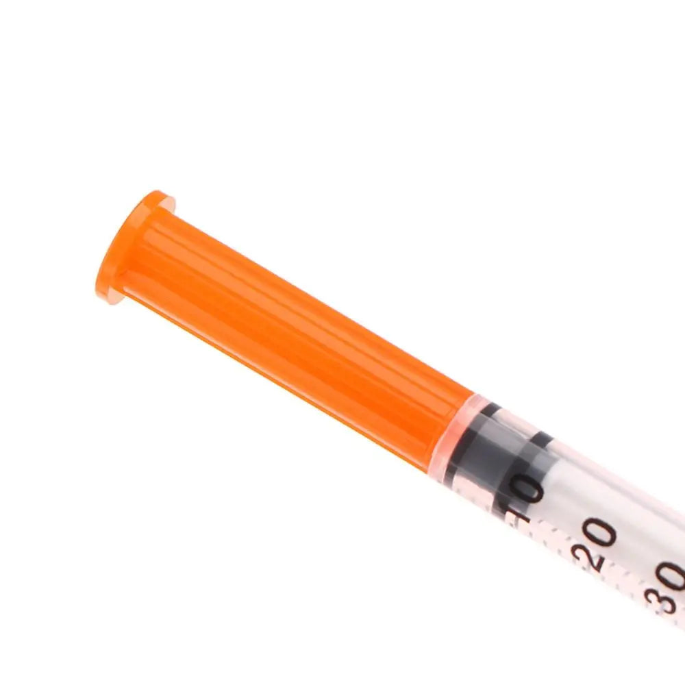10pcs 1ml Disposable Veterinary Syringes with Needles, Sterile Insulin Syringes for Pets & Farm Animals