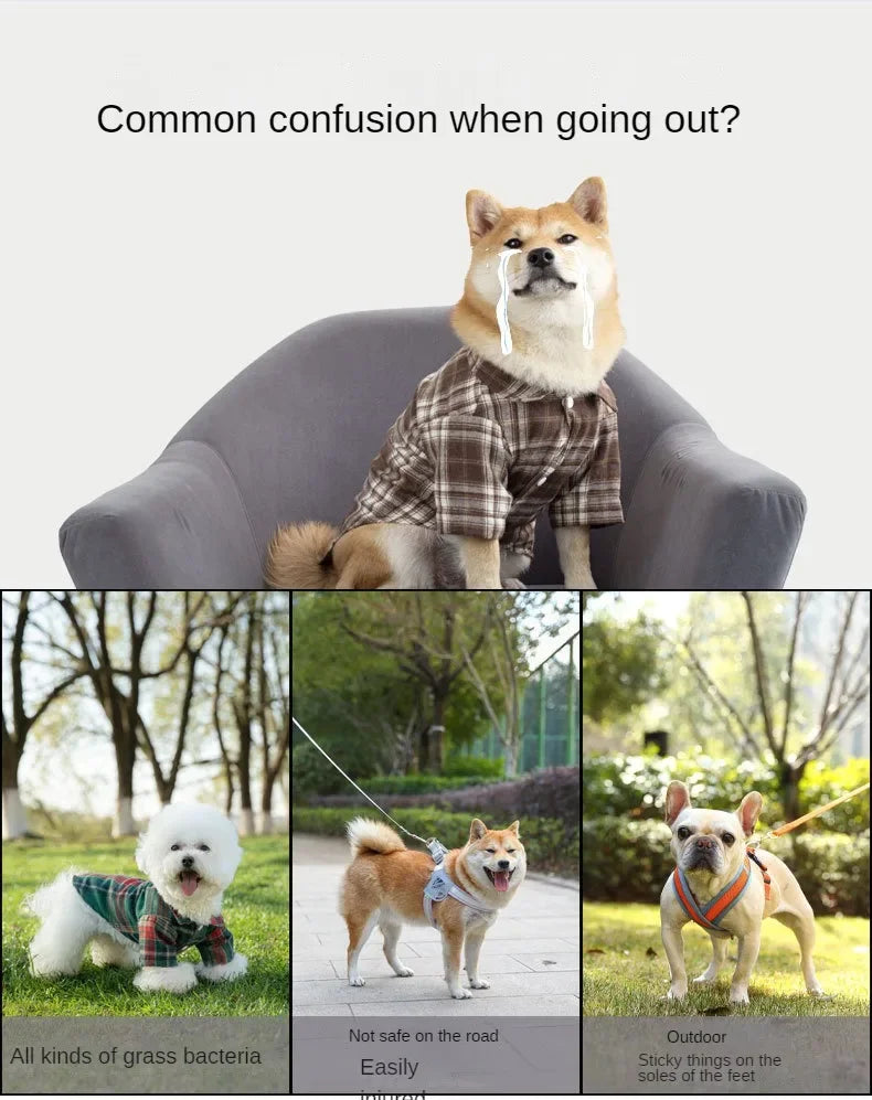 Non-Slip Dog Shoes – Breathable, Wear-Resistant Boots for Small & Medium Dogs