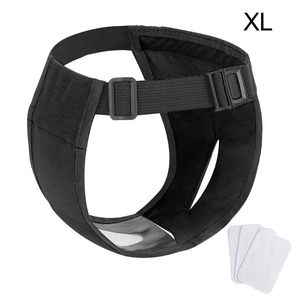 Adjustable Dog Sanitary Pants with 3 Diapers – for Female Dogs