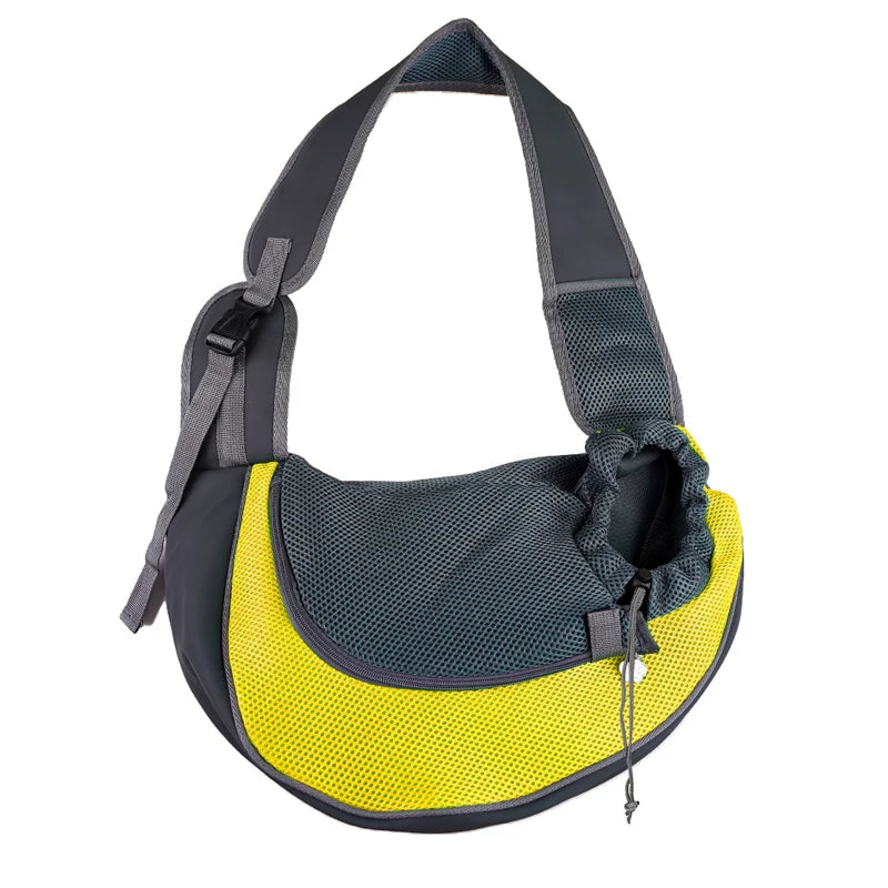 Pet Carrier Sling Bag, Mesh Travel Shoulder Tote for Small Dogs & Cats