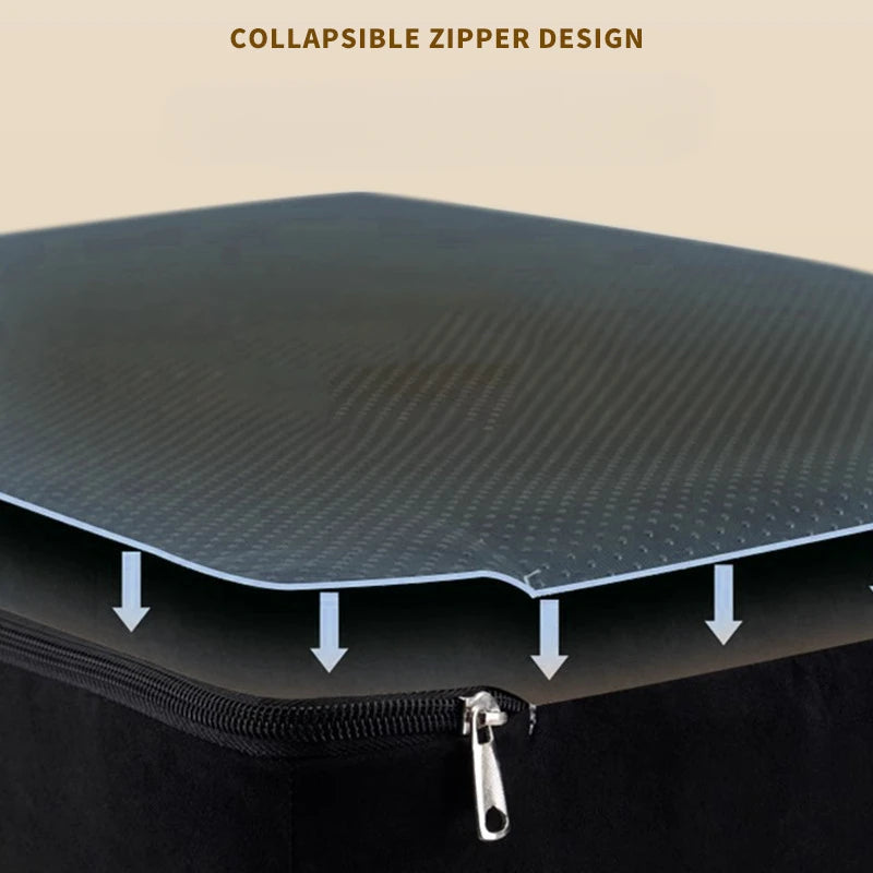 Non-Slip Ramp for Dogs & Cats - 2/3 Step Washable Memory Foam Pet Stairs