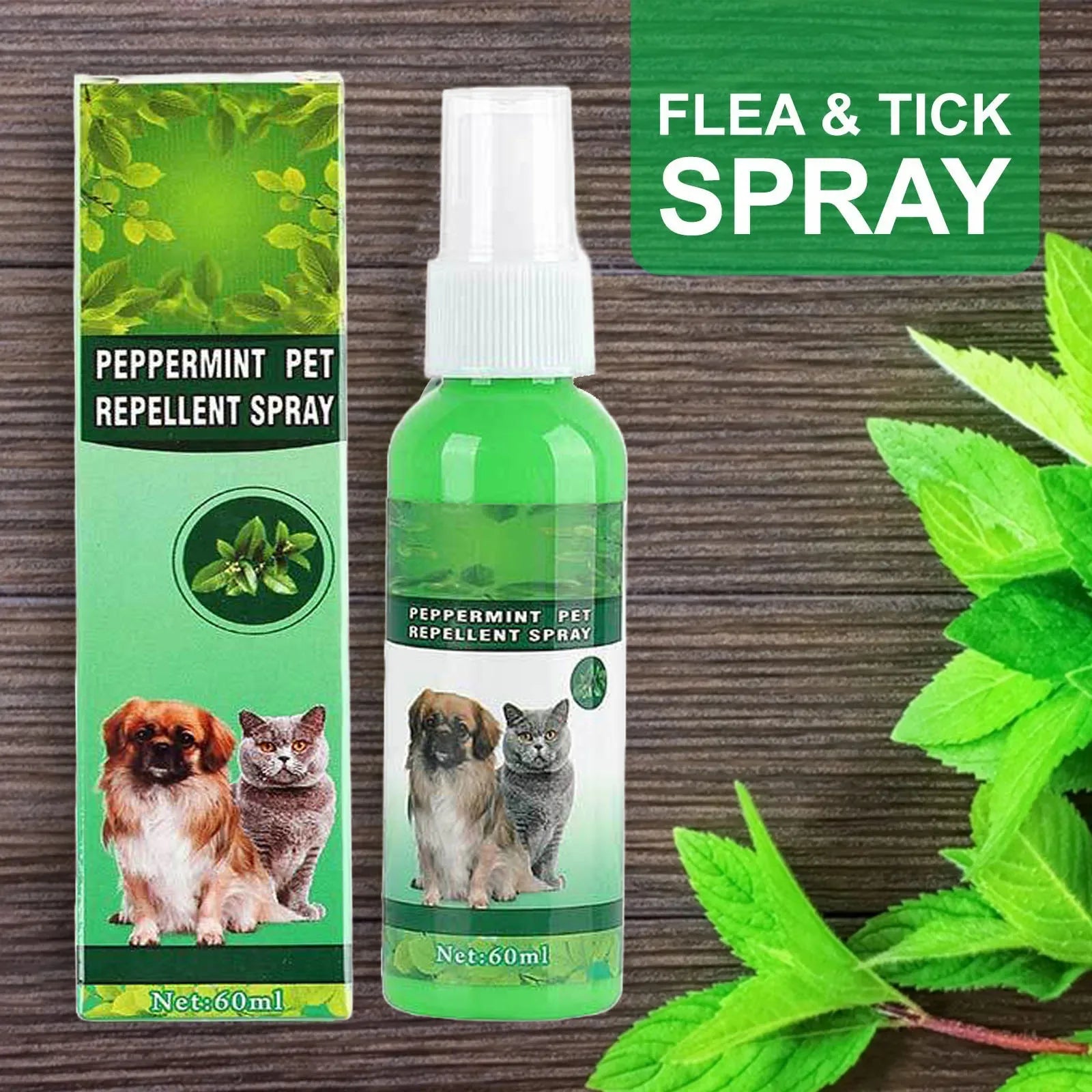 Natural Flea & Tick Spray for Dogs & Cats