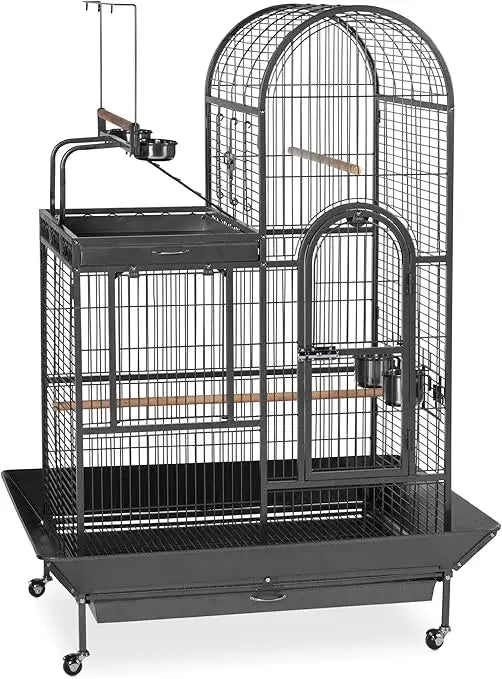 Double Roof Bird Cage with Playtop