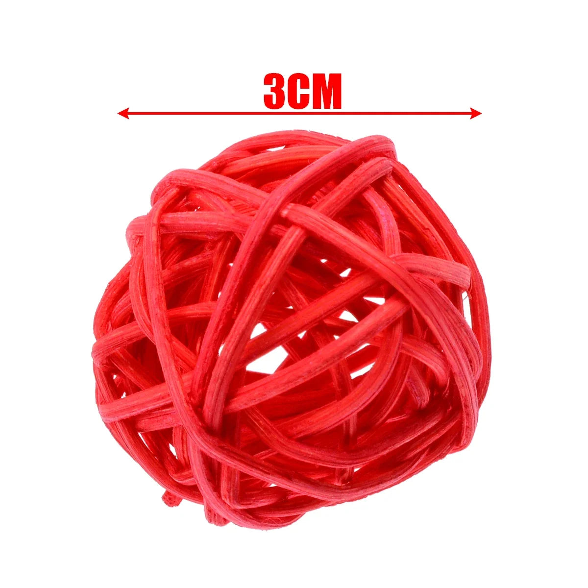 10pcs Colorful Sepak Takraw Parrot Chew Balls — Foot & Beak Toys for Birds