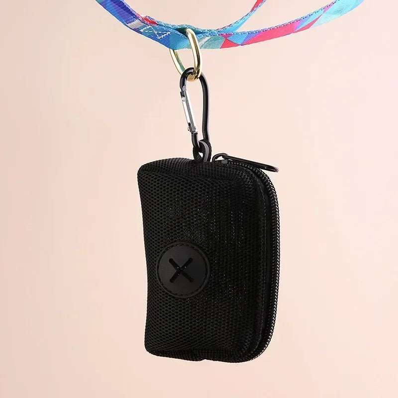 Hanging Dog Poop Bag Dispenser, Portable Waste Bag Holder for Dog Walks