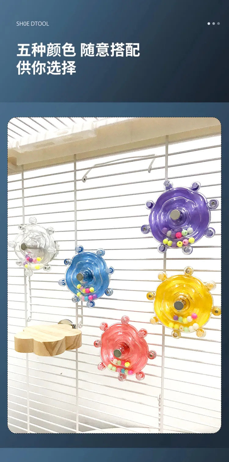 Boredom Relief Chew Wheel for Small Birds