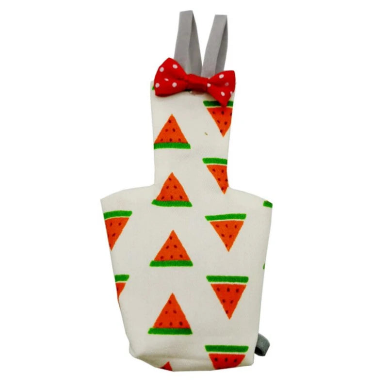 Colorful Parrot Diaper with Bowtie — Washable Flight Suit for Small to Large Pet Birds