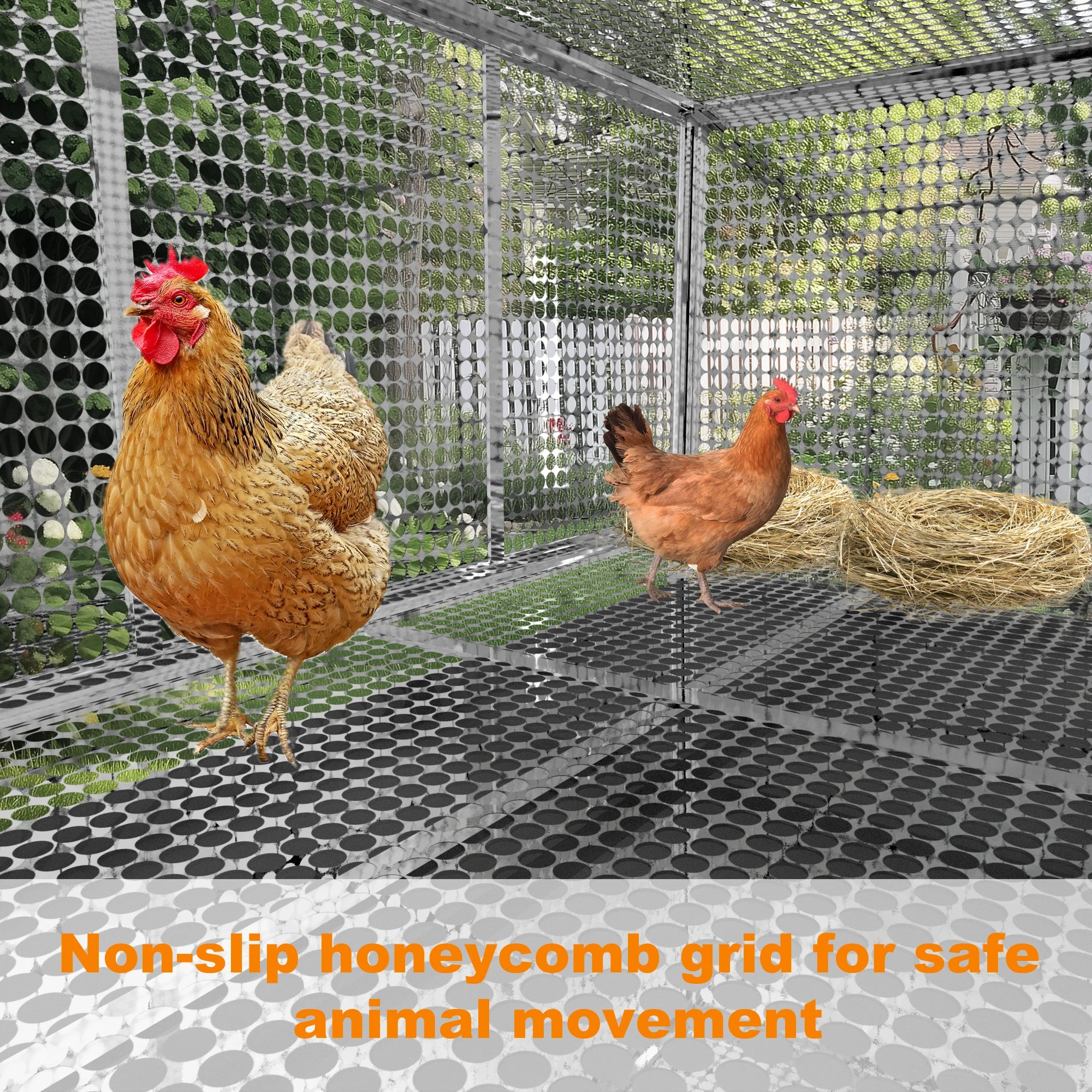 Heavy-Duty Stainless Steel Chicken Coop