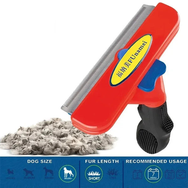 Large Pet Grooming Comb – Hair Remover & Massage Brush for Dogs and Cats