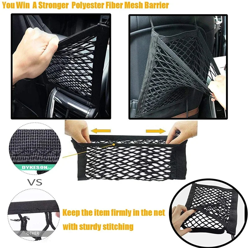 Stretchable Car Storage Net & Pet Barrier