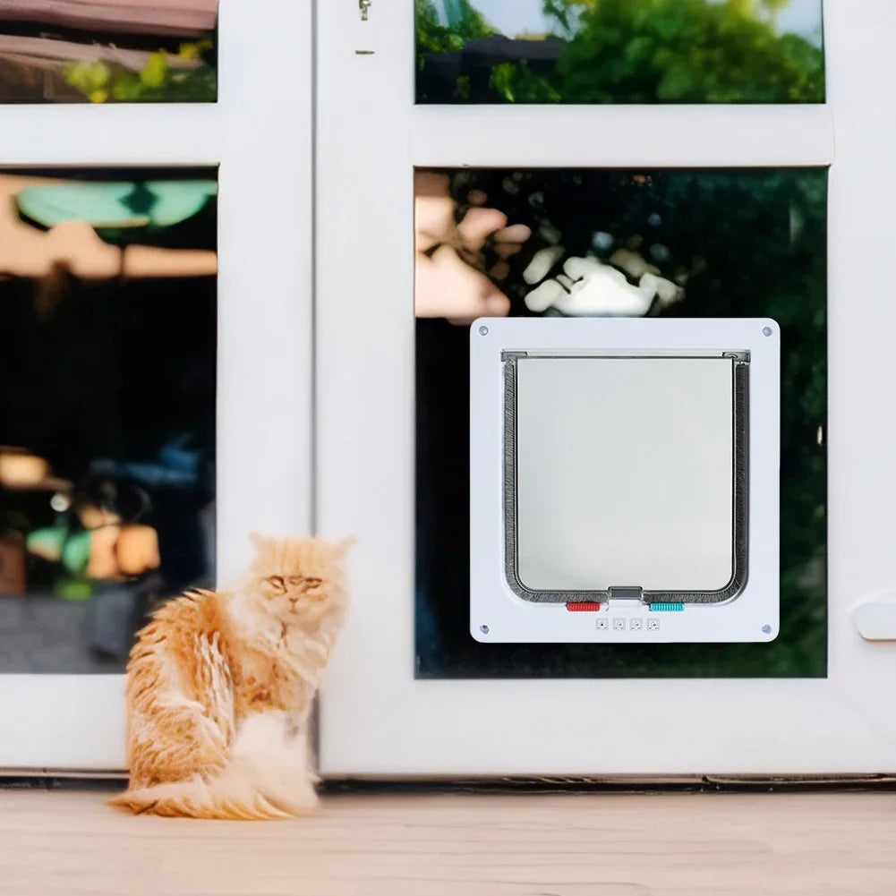 Pet Flap Door with 4-Way Security Lock