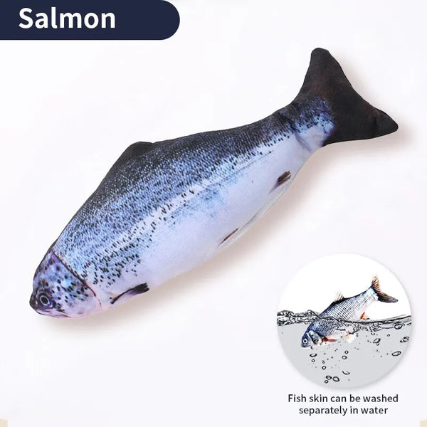 USB Rechargeable Floppy Fish Pet Toy