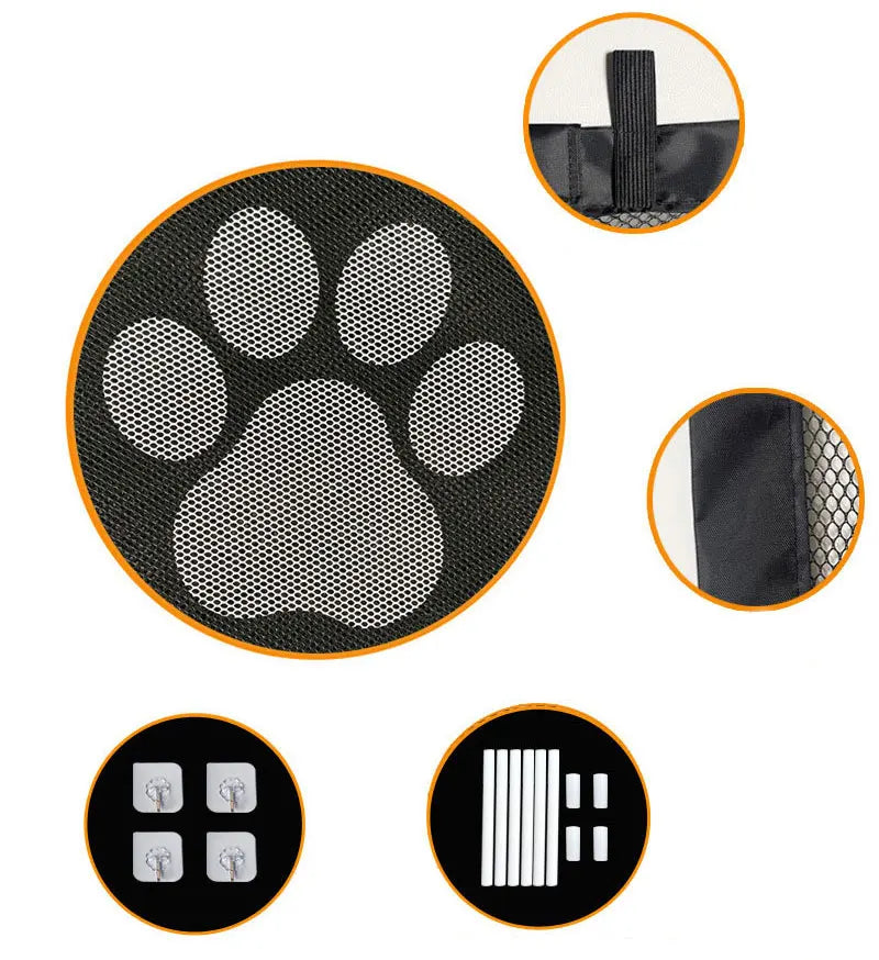 Portable Mesh Pet Safety Barrier