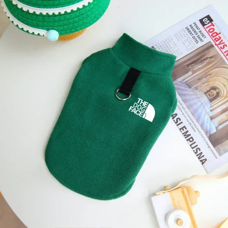 Autumn Winter Fleece Dog Coat, Warm Sweater Vest for Small Dogs & Puppies