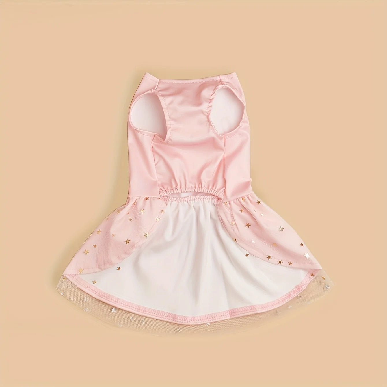 Pink Bowknot Dog Dress, Tulle & Sequin Pet Outfit for Birthdays & Parties