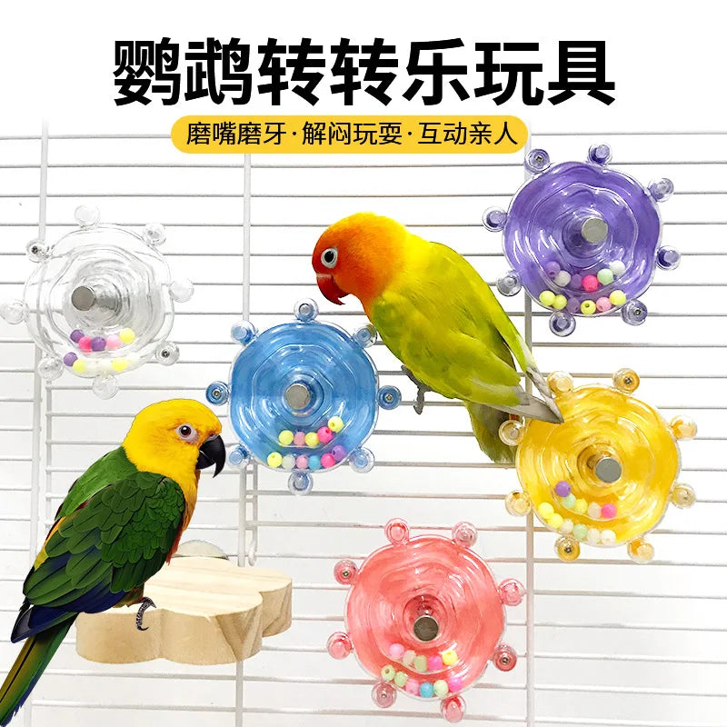 Boredom Relief Chew Wheel for Small Birds