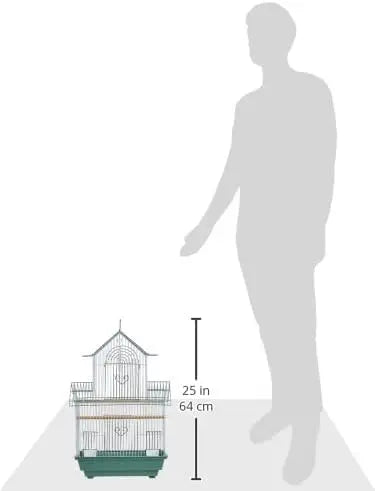 Peak-Style Parakeet Cage