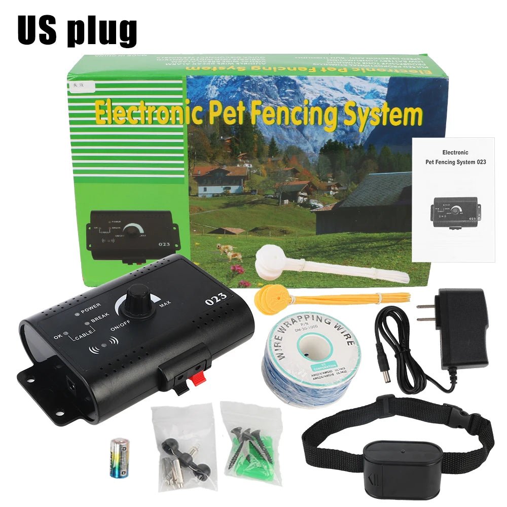 Electronic Pet Fence System with Waterproof Training Collar – Wireless Containment for Dogs