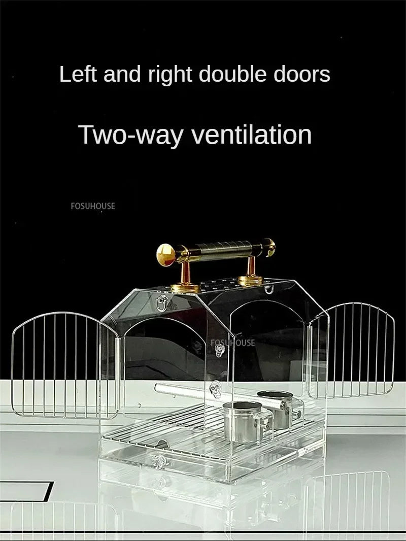 Modern Transparent Acrylic Bird Cage